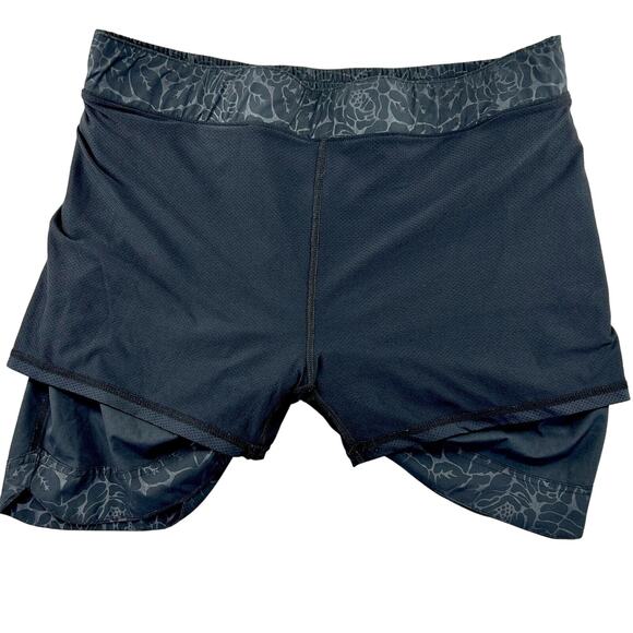 Orvis Skort Womens XXL Black Floral Pull On Lined Shorts Performanc Tennis Sport - Picture 5 of 13